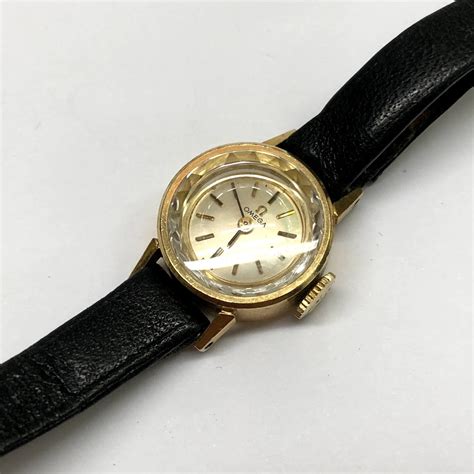 vintage omega gold watch ladies|14k gold omega ladies watch.